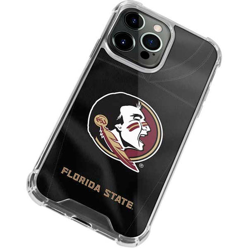 Florida State University Black Jersey iPhone 14 Pro Clear Case